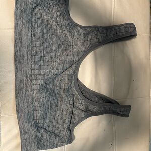 Grey workout top/ sports bra